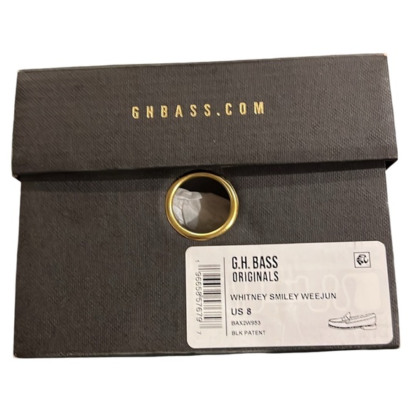 G.H. BASS ORIGINALS WHITNEY SMILEY WEEJUNS BLACK LEATHER LOAFER SIZE 8 - Picture 8 of 10